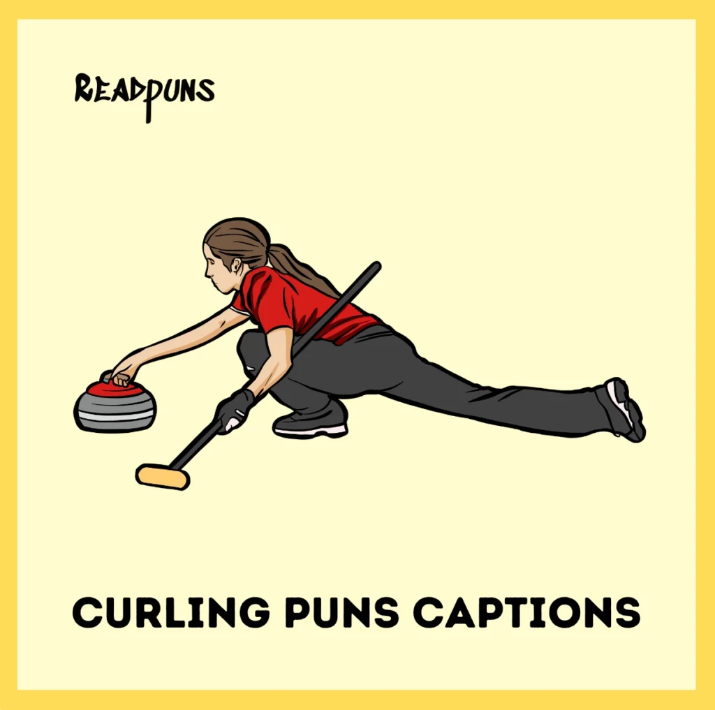 Curling puns captions