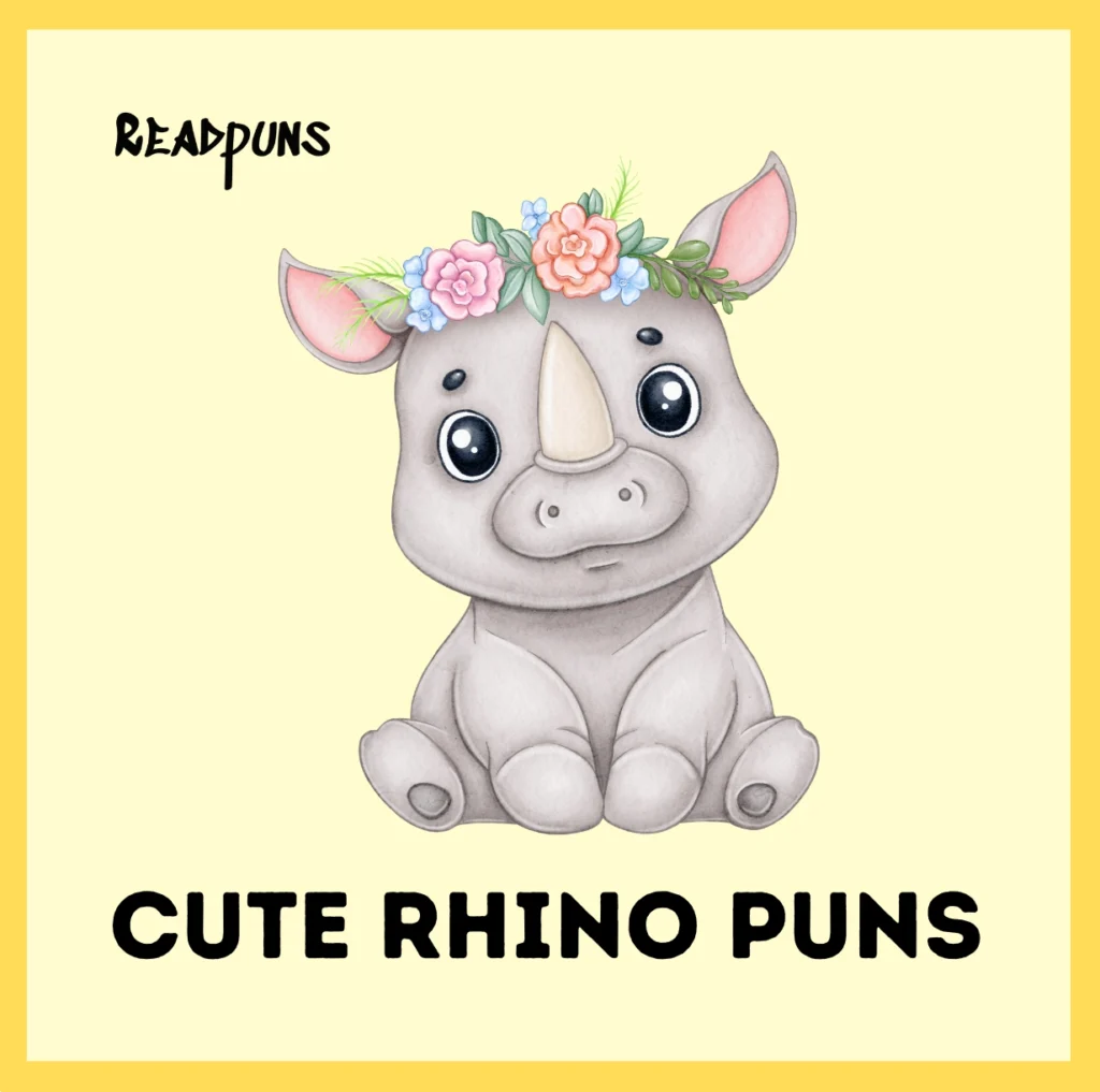 Cute Rhino Puns