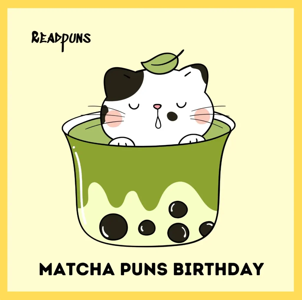 Matcha Puns Birthday