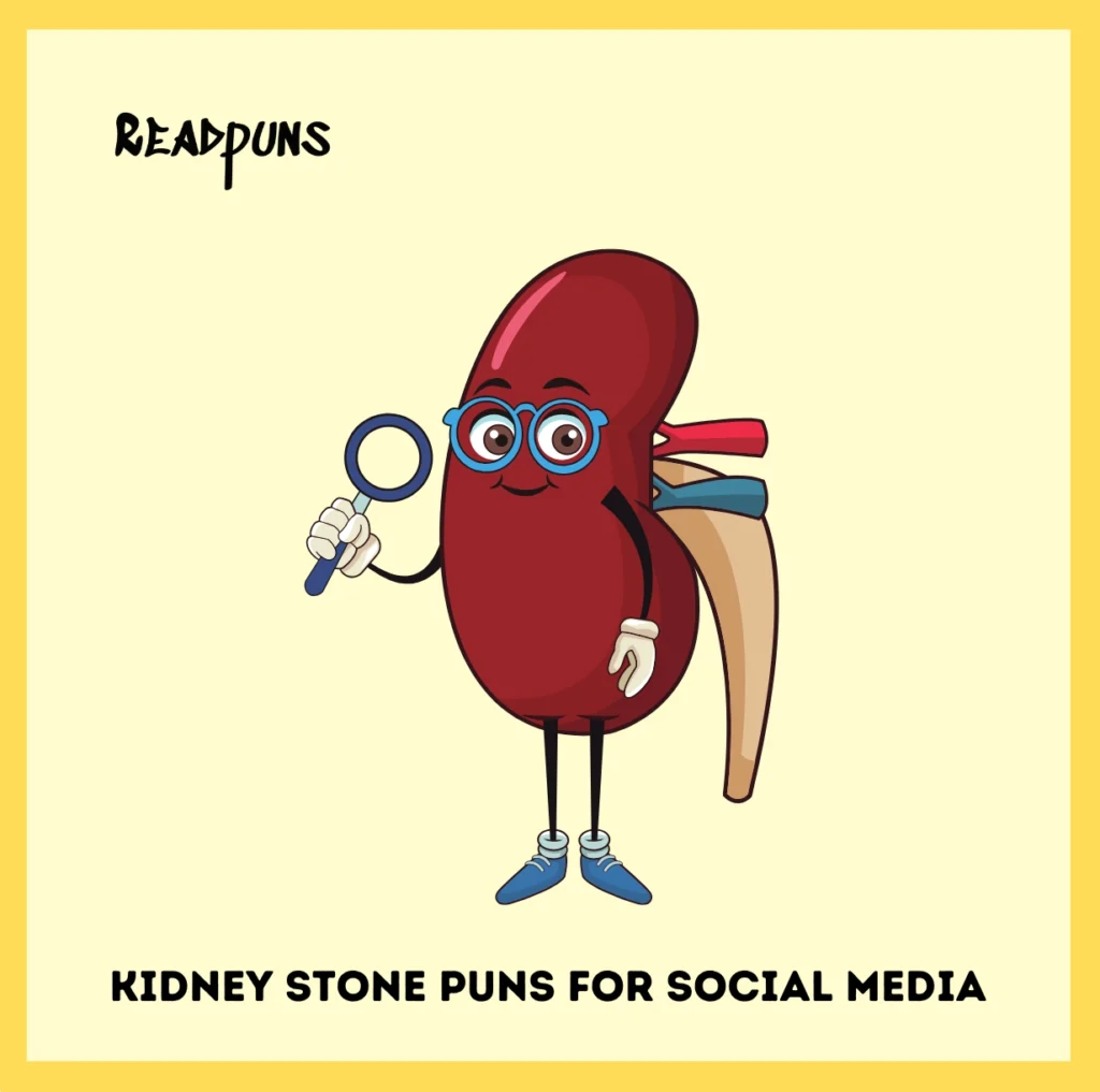 Kidney Stone Puns for Social Media