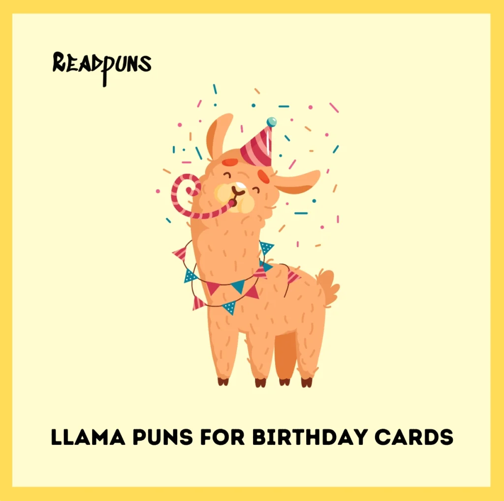 Llama Puns for Birthday Cards