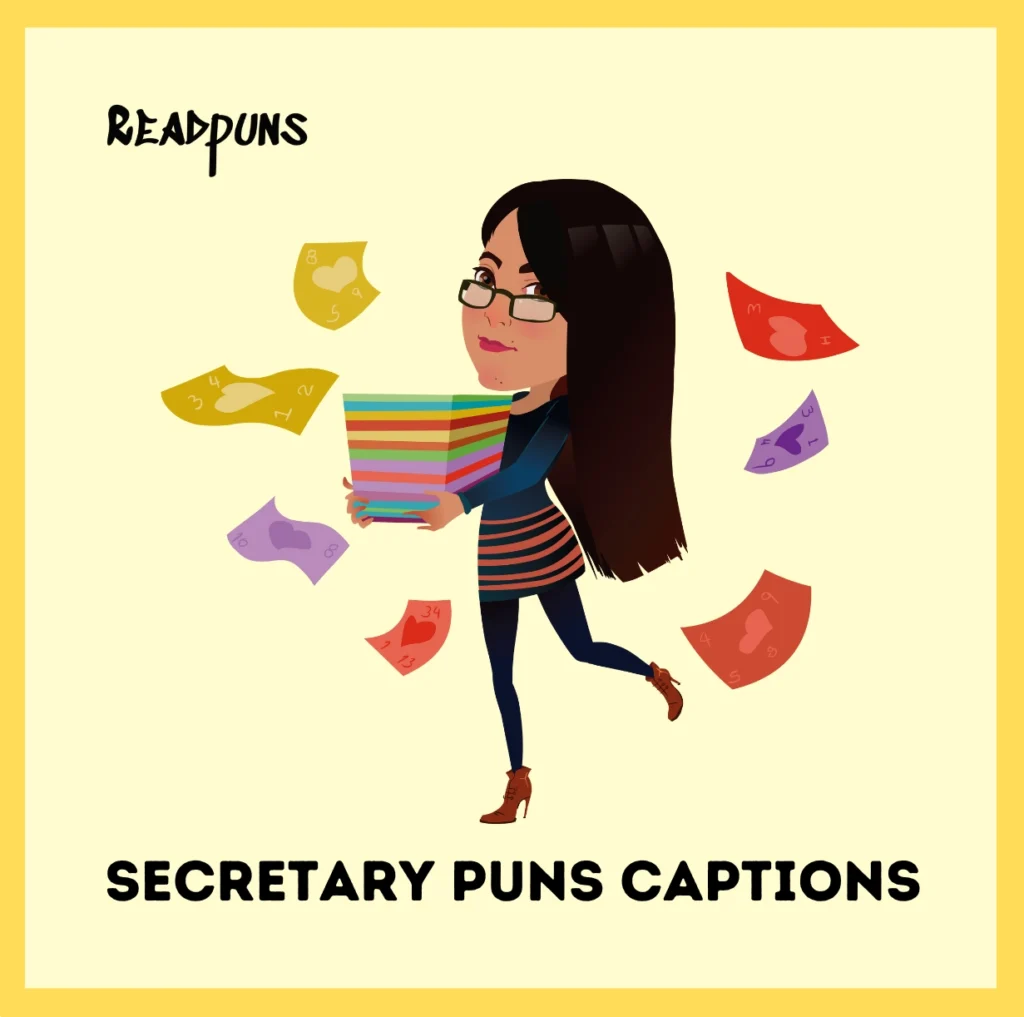 Secretary puns captions