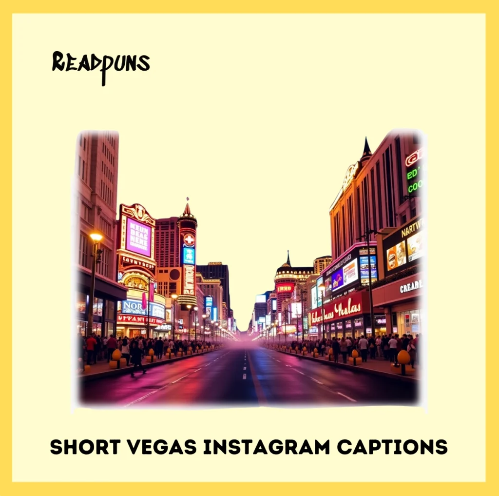 Short Vegas Instagram captions