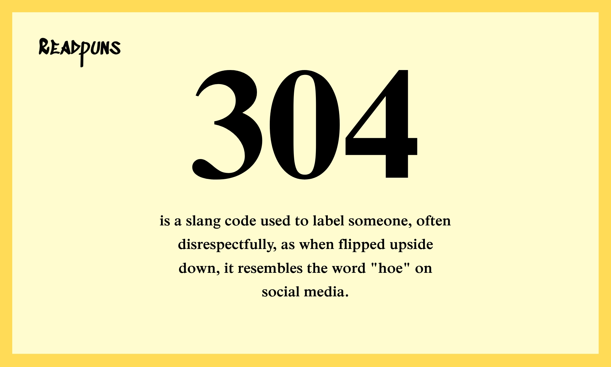 304 Meaning