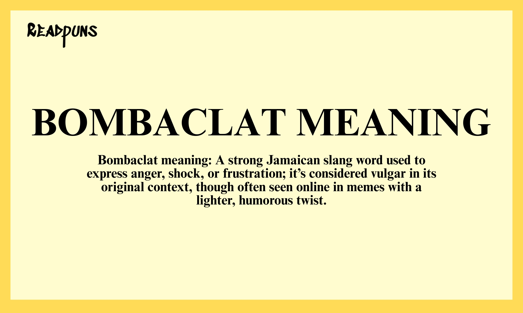 bombaclat meaning