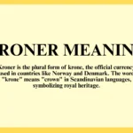 kroner meaning
