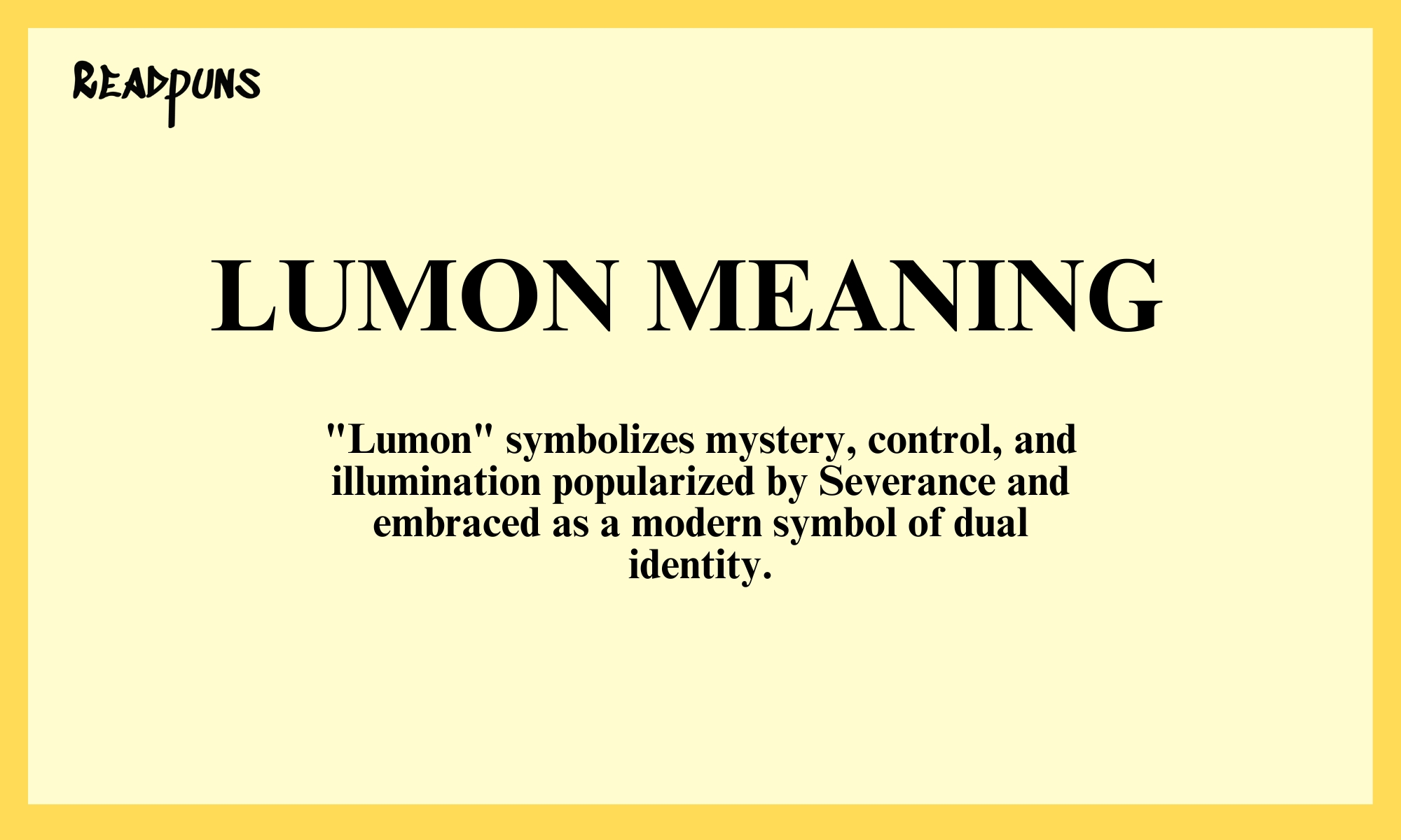 lumon meaning