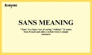 Sans Meaning