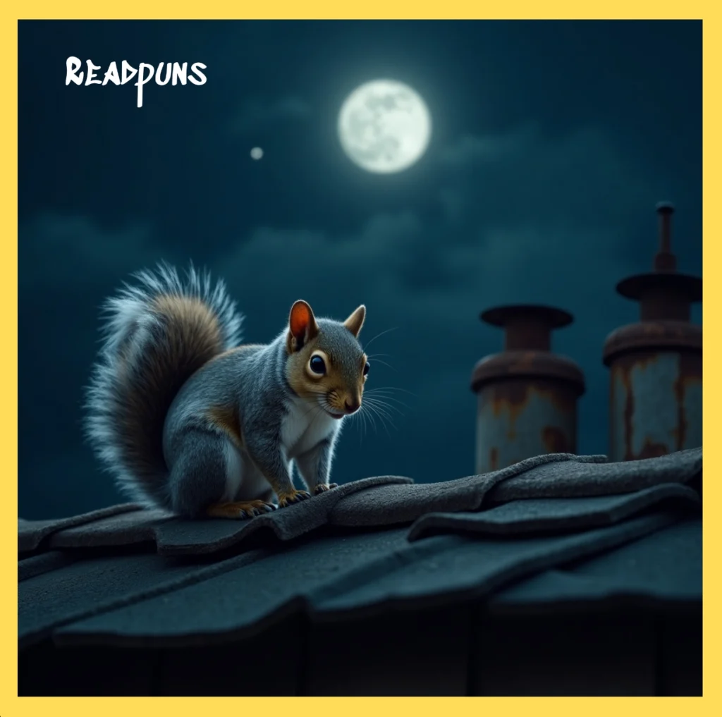 Squirrels On My Roof at Night