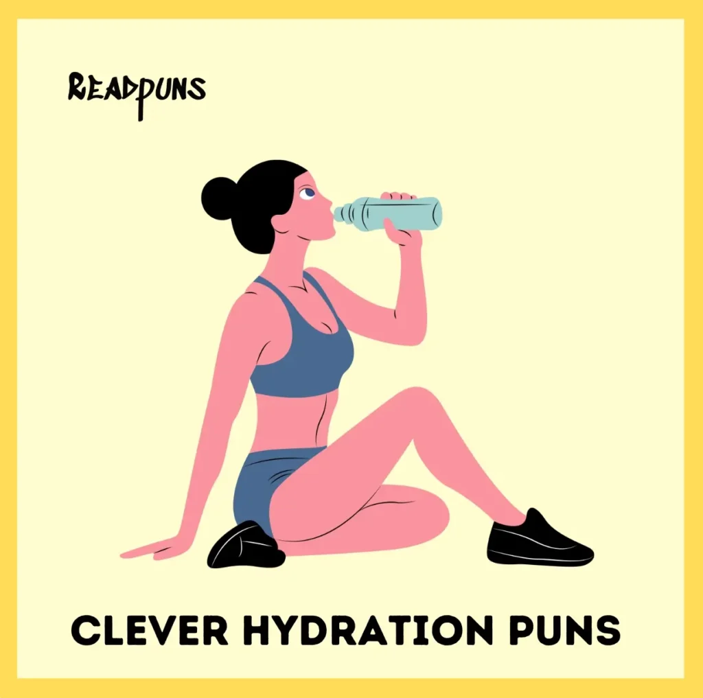 Clever Hydration Puns for Water Brands & Merch