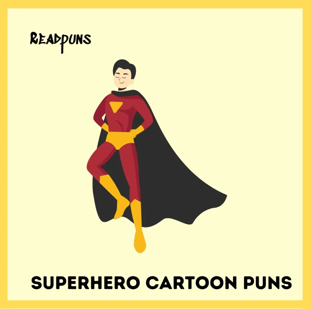 Superhero Cartoon Puns That Save the Day