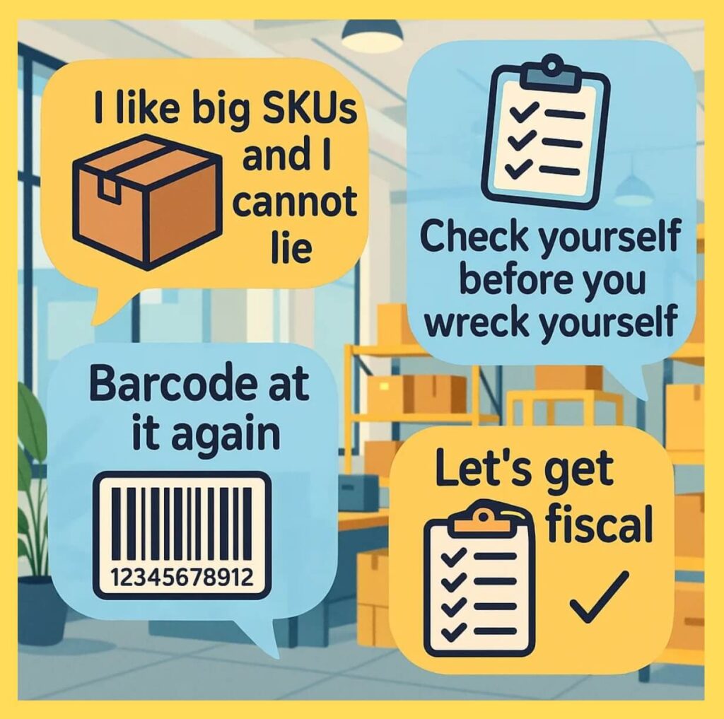 Inventory wordplay perfect for captions and memes