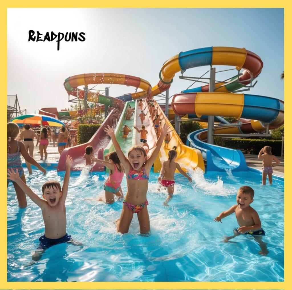Water park jokes for captions