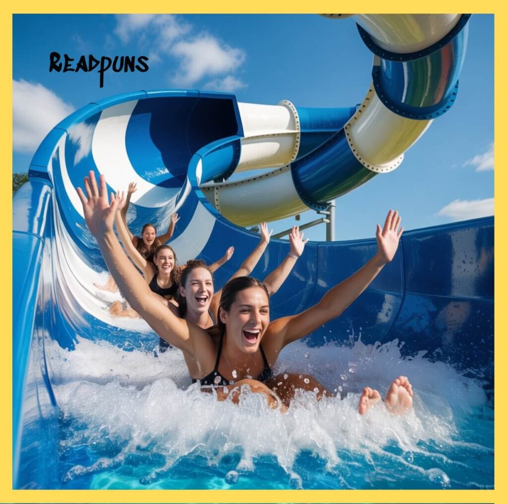 Water slide jokes and one-liners